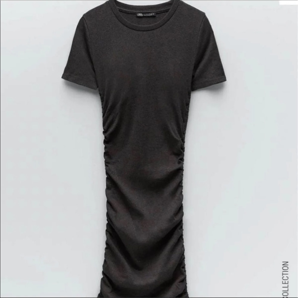Zara ribbed rouched